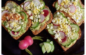Avocado Toast with Egg, Cucumber and Radish
Photograph by: Deb Lindsey , The Washington Post