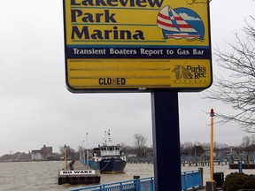 Lakeview Park Marina is closing indefinitely for construction. (NICK BRANCACCIO/The Windsor Star)
