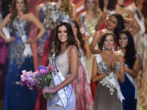 Miss Colombia Paulina Vega  is crowned Miss Universe 2014 during the 63rd Annual MISS UNIVERSE Pageant at Florida International University on January 25, 2015 in Miami, Florida.    AFP PHOTO /  TIMOTHY  A. CLARYTIMOTHY A. CLARY/AFP/Getty Images