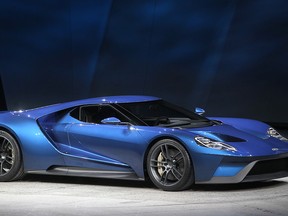 The Ford GT is unveiled at the North American International Auto Show at Cobo Hall, Monday, Jan. 12, 2015.  (DAX MELMER/The Windsor Star)