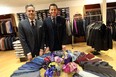 Ari Freed and Dan Orman at the Freed's store in Windsor on Friday, January 9, 2015. Local BIAs are hoping a proposed tax rebate would help attract American shoppers. (TYLER BROWNBRIDGE/The Windsor Star)