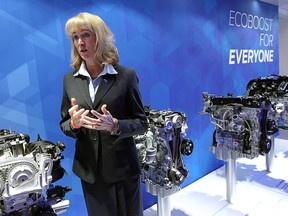Dianne Craig, president and CEO, Ford Motor Company of Canada at the North American International Auto Show at Cobo Hall in Detroit, Michigan on Monday, January 12, 2015.    (TYLER BROWNBRIDGE/The Windsor Star)