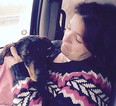 Tina Hunter Beaudoin holds Grace the dog on the way to the Windsor Essex Humane Society, Jan. 3, 2015. Grace was the last of four dogs, allegedly abandoned, to be rescued by volunteers over the course of four days. (Courtesty of Shannon Belanger Bulmer)