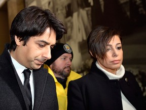 Jian Ghomeshi, left, and his lawyer Marie Henein arrive at court in Toronto on Thursday, Jan. 8, 2015. THE CANADIAN PRESS/Nathan Denette