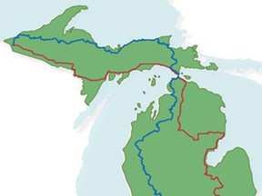 The Iron Belle Trail will run from Belle Isle Park in Detroit to Ironwood in the western Upper Peninsula along the border with Wisconsin.