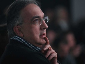 Chrysler CEO Sergio Marchionne is shown at the North American International Auto Show in Detroit, MI. on Tuesday, Jan. 13, 2015 at the unveiling of the 2015 Dodge Ram Rebel.  (DAN JANISSE/The Windsor Star)