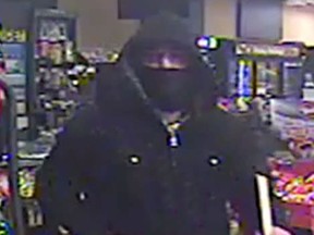 Files: Suspect wanted in connection to a robbery at a Mac's Convenience Store on Mill Street Tuesday, Jan. 13, 2015. (Handout/The Windsor Star)