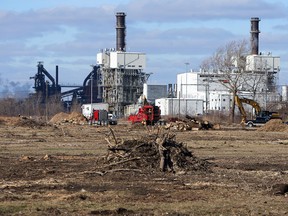 The Brighton Beach area is seen after all the trees and brush were removed in Windsor on Tuesday, December 30, 2014. The area was cleared to make way for the future bridge and customs plazas.  (TYLER BROWNBRIDGE/The Windsor Star)