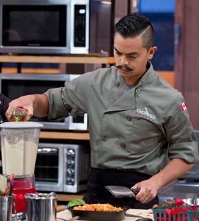 John Alvarez, chef at Sushi Guru in Windsor, is one of three local chefs competing in the second season of Chopped Canada on the Food Network. (Courtesy Paperny Entertainment / Food Network)