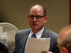 Mayor Drew Dilkens at the end of in-camera meeting with city council and administration Monday February 2, 2015. (NICK BRANCACCIO/The Windsor Star)