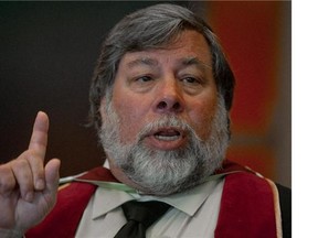 Steve "The Woz" Wozniak received an honourary degree from Concordia University on Wednesday, June 22, 2011. (Dave Sidaway / Postmedia News)