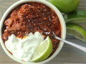 Often referred to as a Texas "Bowl o' Red," this type of chili is elegantly simple. (Julie Oliver/Ottawa Citizen)