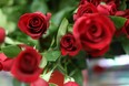 Flowers are displayed on the day before Valentines day in the flower district on February 13, 2009 . (RICK GERSHON/Getty Images)