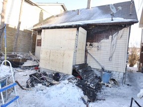 A house fire at 1711 Parent Ave. caused an estimated $100,000 in damage. All five occupants of the house got out safely on Saturday, Feb. 28, 2015 (DAX MELMER/The Windsor Star)