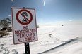 A frozen Lake Erie is seen from the shore of Kingsville on Thursday, February 19, 2015. The lake is 98 percent frozen across.    (TYLER BROWNBRIDGE/The Windsor Star)