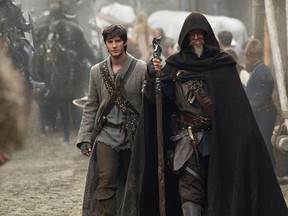 Ben Barnes, left, and Jeff Bridges in a scene from "Seventh Son." (AP Photo/Legendary Pictures and Universal Pictures)