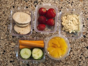 When I was in school, lunches didn't come in neatly sectioned containers.