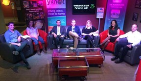 The panel for the Youth Employment forum held Feb. 19, 2015 at The Windsor Star News Cafe.