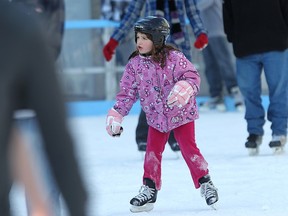 File photo of Rhyen Waspe, 7, of Windsor, skating in 2012. (DAN JANISSE/The Windsor Star)