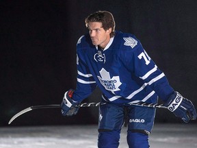 Toronto Maple Leafs' David Clarkson poses during a photo shoot at training camp in Toronto on Thursday Sept.18, 2014. The Maple Leafs have traded winger David Clarkson to the Columbus Blue Jackets in exchange for injured forward Nathan Horton. THE CANADIAN PRESS/Chris Young