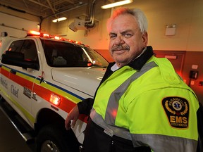 Former district chief Clayton Massender, who has retired at a 40 year career as a paramedic in Windsor and Essex County, is photographed on Friday, February 6, 2015.  (TYLER BROWNBRIDGE/The Windsor Star)