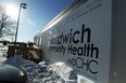 The Sandwich Community Health Centre is seen in Windsor on Thursday, February 12, 2015. Some are upset the centre was moved to portables after the high school it was in closed.   (TYLER BROWNBRIDGE/The Windsor Star)