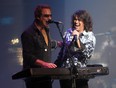 In this October 2012 photo, Foreigner lead vocals Kelly Hansen, right and Tom Gimbel on keyboard perform in front of a sold-out crowd at the Colosseum at Caesars Windsor. (NICK BRANCACCIO / Windsor Star files)