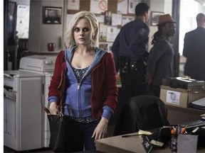 This photo provided by The CW shows, Rose McIver as Olivia "Liv" Moore in the pilot for the television series, "iZombie." McIver plays a medical student-turned-zombie in her new show premiering, Tuesday, March 17, 2015, at 9 p.m. EDT on The CW. (AP Photo/The CW, Cate Cameron)