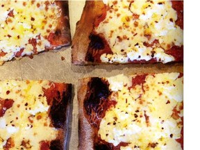 Triple-Cheese Pizza from Flour, Too (Chronicle Books), a second cookbook from Joanne Chang, owner of Flour Bakery + Café, with locations in Boston and Cambridge, Massachusetts. (Michael Harlan Turkell/Postmedia News)