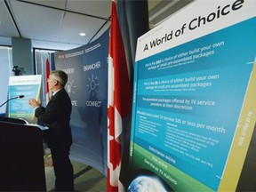CTRC Chairman Jean-Pierre Blais speaks to media at the CRTC offices in Gatineau, Que., on Thursday, March 19 to announce new pick-and-pay guidelines.
Photograph by: Sean Kilpatrick , THE CANADIAN PRESS