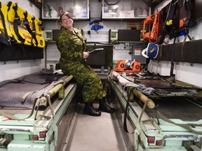 Corporal Nicole Spencer is a medical technician with two children.
(John Lucas , Edmonton Journal)