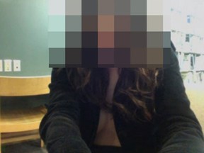 Woman identified at Lilsecrett on the website harrietsugarcookie.com She is believed to be the woman who was live streaming sexual content from libraries in Windsor, Ontario. (harrietsugarcookie.com)