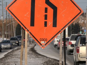 E.C. Row will have lane restrictions between Dougall Avenue and Jefferson Boulevard to allow for guard rail repairs.on Friday. (Windsor Star files)