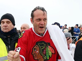 Vince Vaughn participates in the Chicago Polar Plunge 2015 at North Avenue Beach on March 1, 2015 in Chicago, Illinois. (Photo by Tasos Katopodis/Getty Images)