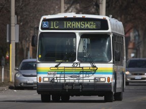 The Transway 1C travels along University Avenue West.  (DAX MELMER/The Windsor Star)
