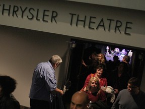 In this file photo, theatregoers file out of the Chrysler Theatre on a Saturday night.  (RICK DAWES/The Windsor Star)