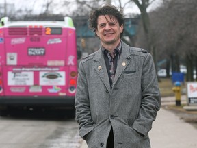 WINDSOR, ON. MARCH 25, 2015. Amhertsburg mayor Aldo DiCarlo is shown at a Transit Windsor bus stop along Wyandotte St. W. in Windsor, ON. on Wednesday, March 25, 2015. He says a regional transit system would provide many benefits to the region.  (DAN JANISSE/The Windsor Star) (For story by Derek Spalding)