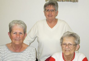 From left: Anne Deslippe, Mary Charbonneau and Margaret Bondy.