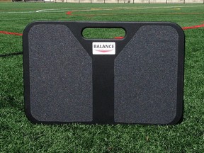 A former University of Windsor student, Dann Goble, invented the BTrackS board for assessing concussions. (Courtesy of Balancingrtrackingsystems.com)