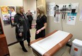 Deputy Premier Deb Matthews is taken on a tour by nurse practitioner, Shelley Raymond during a funding announcement at the Essex County Nurse Practiioner-Led Clinic in Windsor on March 27, 2015.  (TYLER BROWNBRIDGE/The Windsor Star)