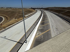 Large sections of the parkway project in Windsor remain closed to the public on Tuesday, March 24, 2015. The contractor is facing heavy fines after missing the January 1st deadline.              (TYLER BROWNBRIDGE/The Windsor Star)