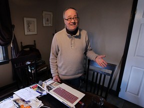 Windsor Star reporter Ted Whipp is seen in his home in Windsor on Monday, March 12, 2015. Whipp survived a recent battle with cancer and complications and is now enjoying a second shot at life.            (TYLER BROWNBRIDGE/The Windsor Star)
