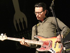 The popular Fork and Cork Festival attracts big-name acts like The Tea Party and thousands of guests, but will another smoking ban adversely affect attendance? (Shown here Tea Party bassist Stuart Chatwood.) (RICK DAWES/The Windsor Star)