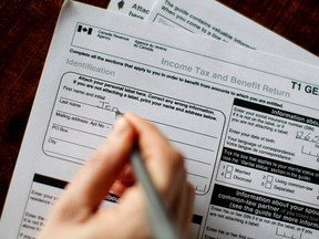 The T1 General 2010 form is pictured in Toronto on April 13, 2011. Fear of making mistakes and missing deductions can trip up Canadians who are doing their own income taxes, say tax experts. THE CANADIAN PRESS/Chris Young