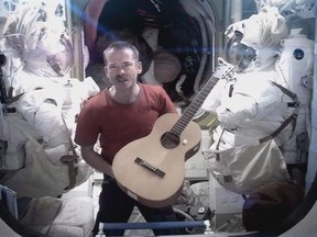 Chris Hadfield performs David Bowie's 'Space Oddity' on the International Space Station.