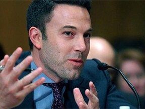 Actor Ben Affleck testifies on Capitol Hill in Washington, Thursday, March 26, 2015. Revelations that Ben Affleck requested his ancestral ties to a slave owner be omitted from a show on his family history have loomed large in the headlines. THE CANADIAN PRESS/AP-Lauren Victoria Burke