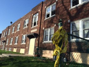 Windsor firefighters douzed a blaze in the 900 block of Pierre Avenue on Thursday, April 23, 2015. (Dan Janisse/The Windsor Star)