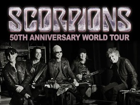 Heavy metal rockers The Scorpions will play Caesars Windsor in September as part of their 50th Anniversary Tour.