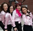 Windsor Light is staging Grease for the first time in its history. Actresses Dana Cavers, left, Amber Thibert, Renee Morel and Jacqueline LeMesurier are the Pink Ladies.  (NICK BRANCACCIO/The Windsor Star)