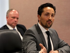 Area home builder Peter Valente said "Windsor is missing an opportunity" during a debate on development fees at a special statutory public meeting in City Council Chambers Monday April 27, 2015.  (NICK BRANCACCIO/The Windsor Star)